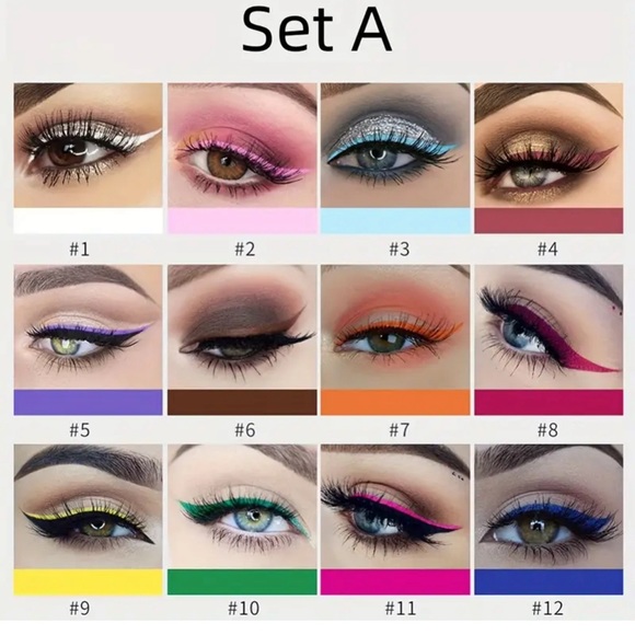 Handaiyan matte liquid multicolor eyeliner set - Picture 2 of 3